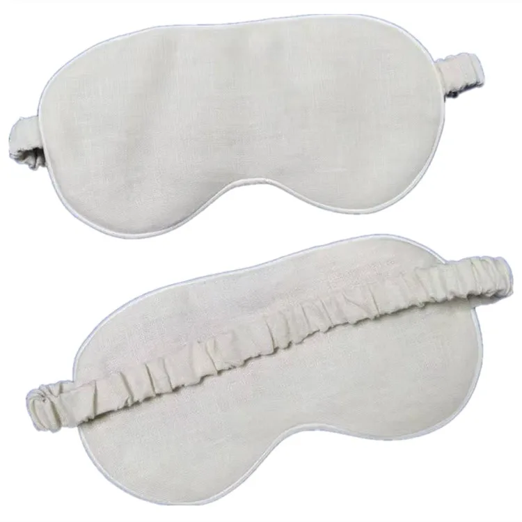 luxury natural cotton linen eye mask