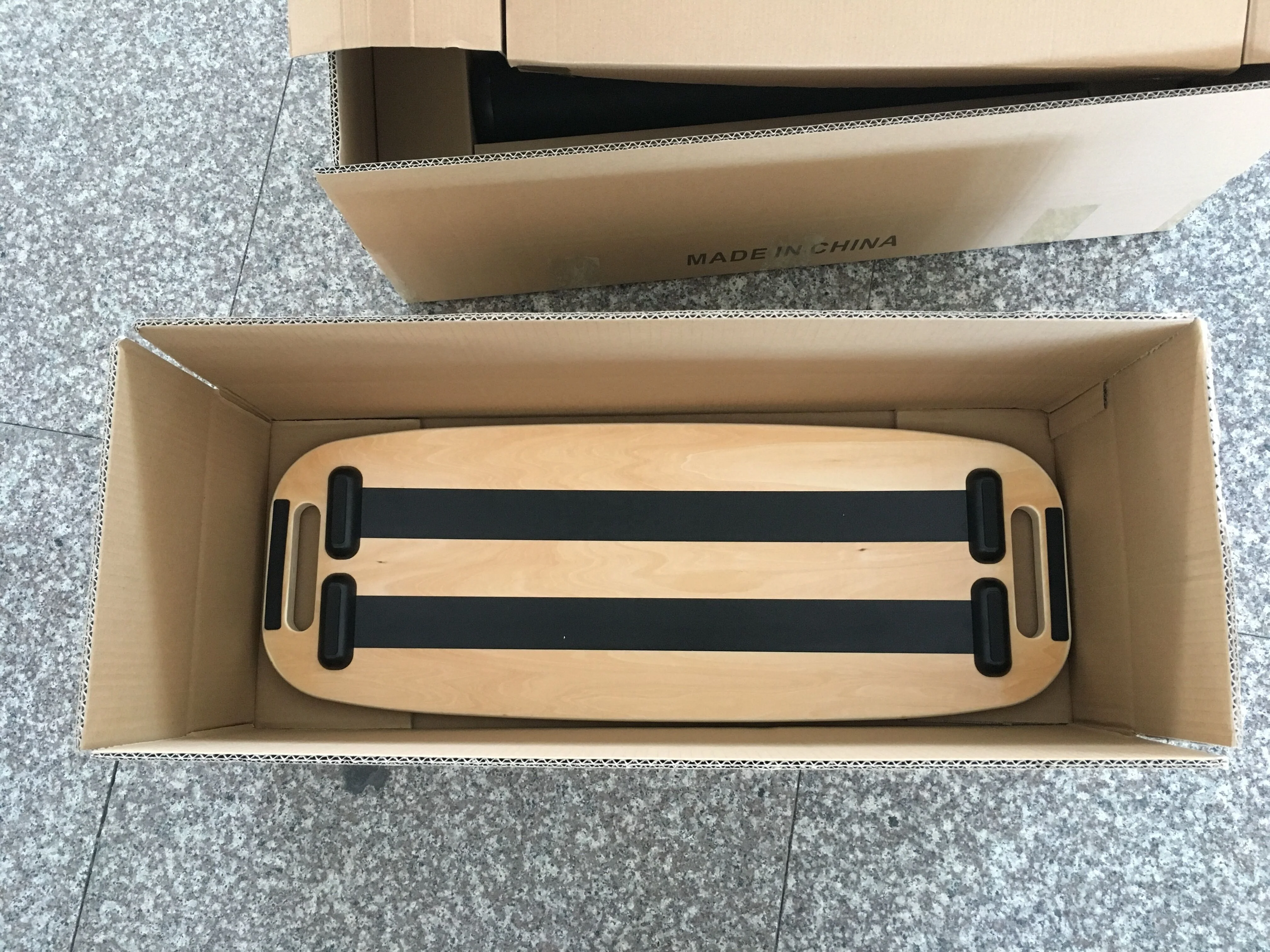 Wobble Rocker Board Balance Standing Roller Balance Pad with Cushion Disc