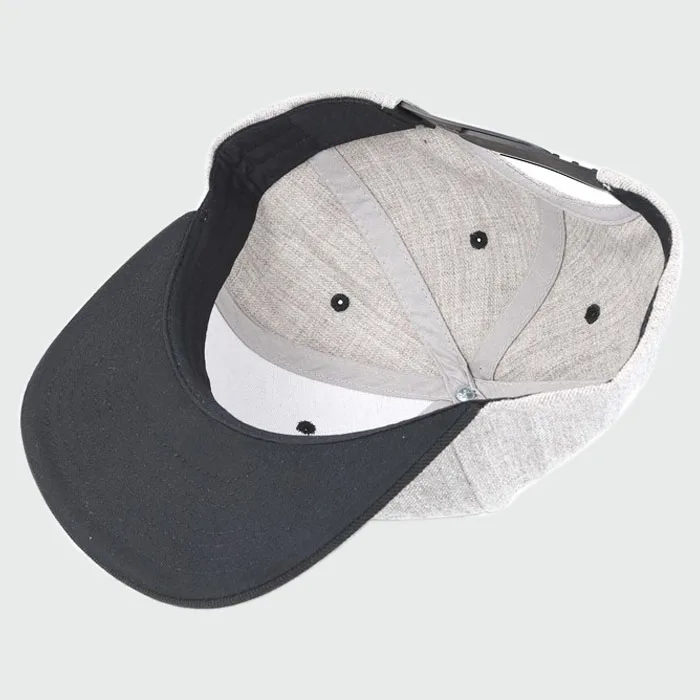 
custom acrylic with wool flat brim puff embroidery snapback cap 