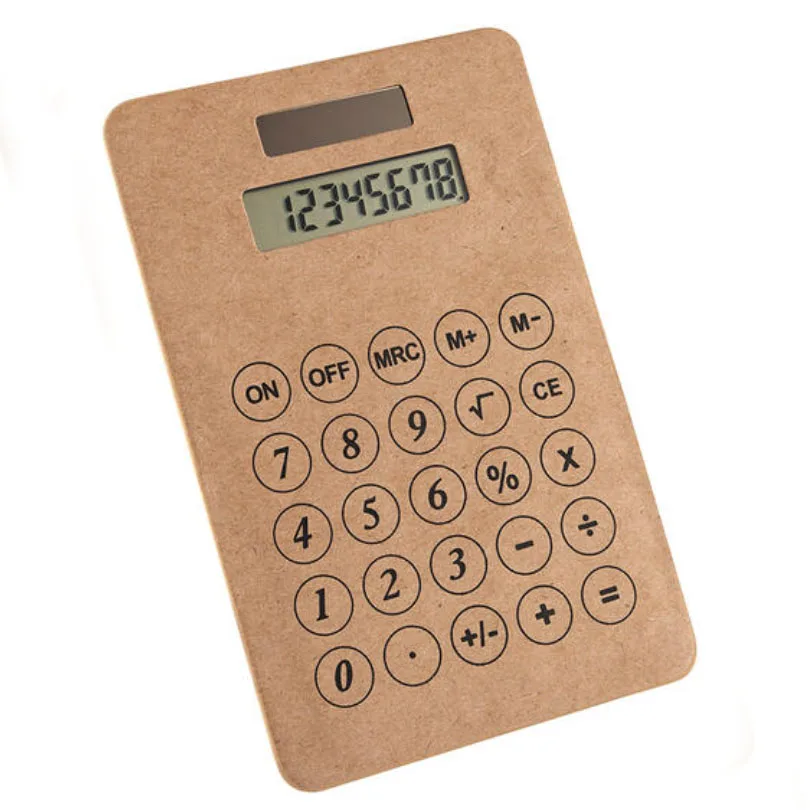 BSCI проверенный metmaxx greennumbers taschenrechner 8-значный крафт-бумага калькулятор с солнечной энергией для рекламы
