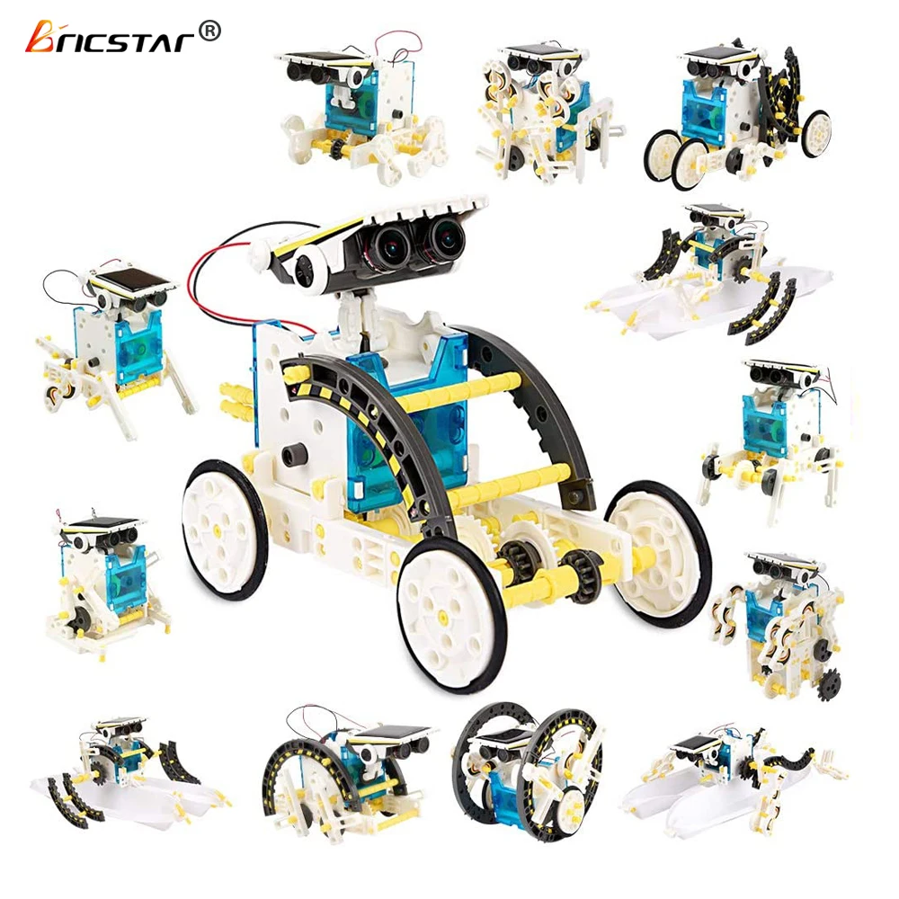 Bricstar оптовая продажа платьев с 13 в 1 для самостоятельной сборки diy Набор игрушек изготовленный на заказ Солнечная приведенная действие игрушки