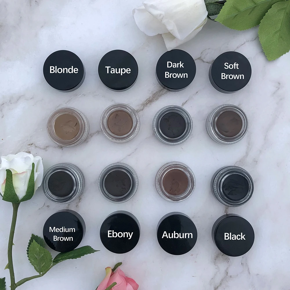 Henna For Eyebrow Tint Dye Kit Palette Private Label eyebrow gel