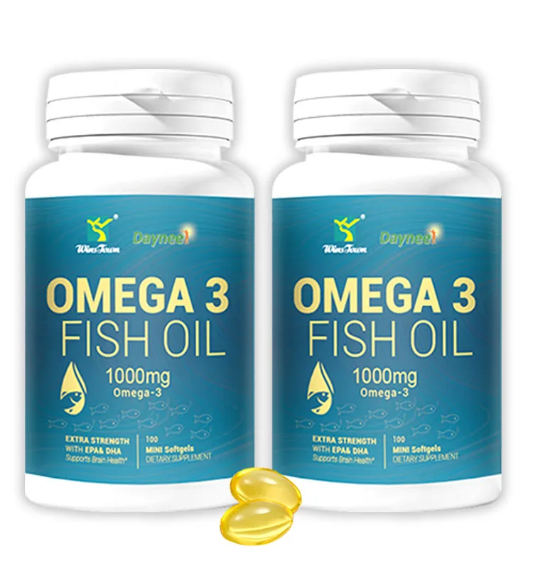 Daynee OEM Supplements Vegan omega 3 Soft Softgel Capsules 1000mg Fish Oil Omega-3 softgel Supplements Algae Oil