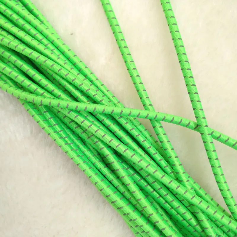 RE24 manufacturer hotsale Clothes and bags accessories 3mm elastic rope with reflective stitching line