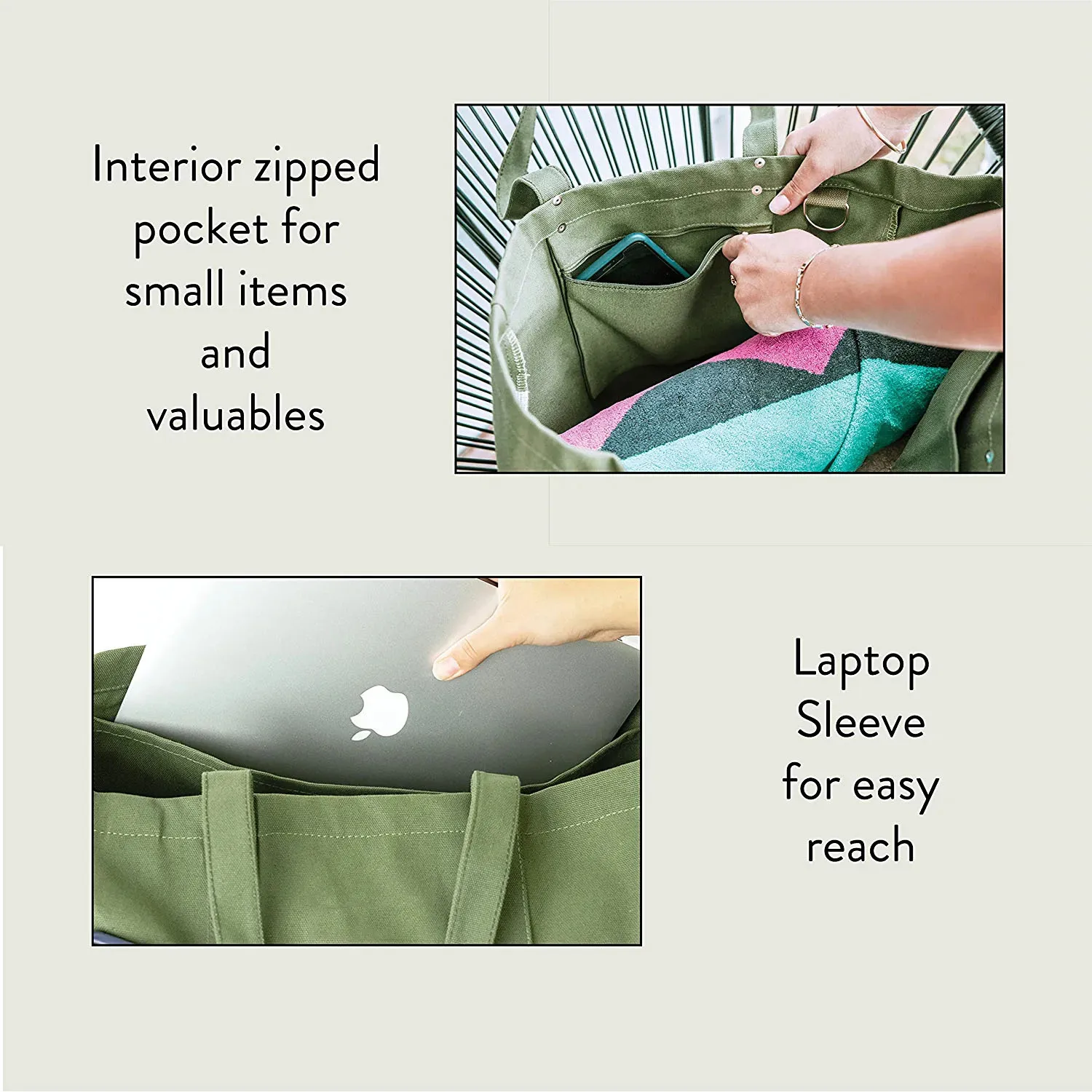 Large Canvas Tote Bag Utility  Shopping Tote Cotton Teacher Bag Beach Shopper With Custom Logo