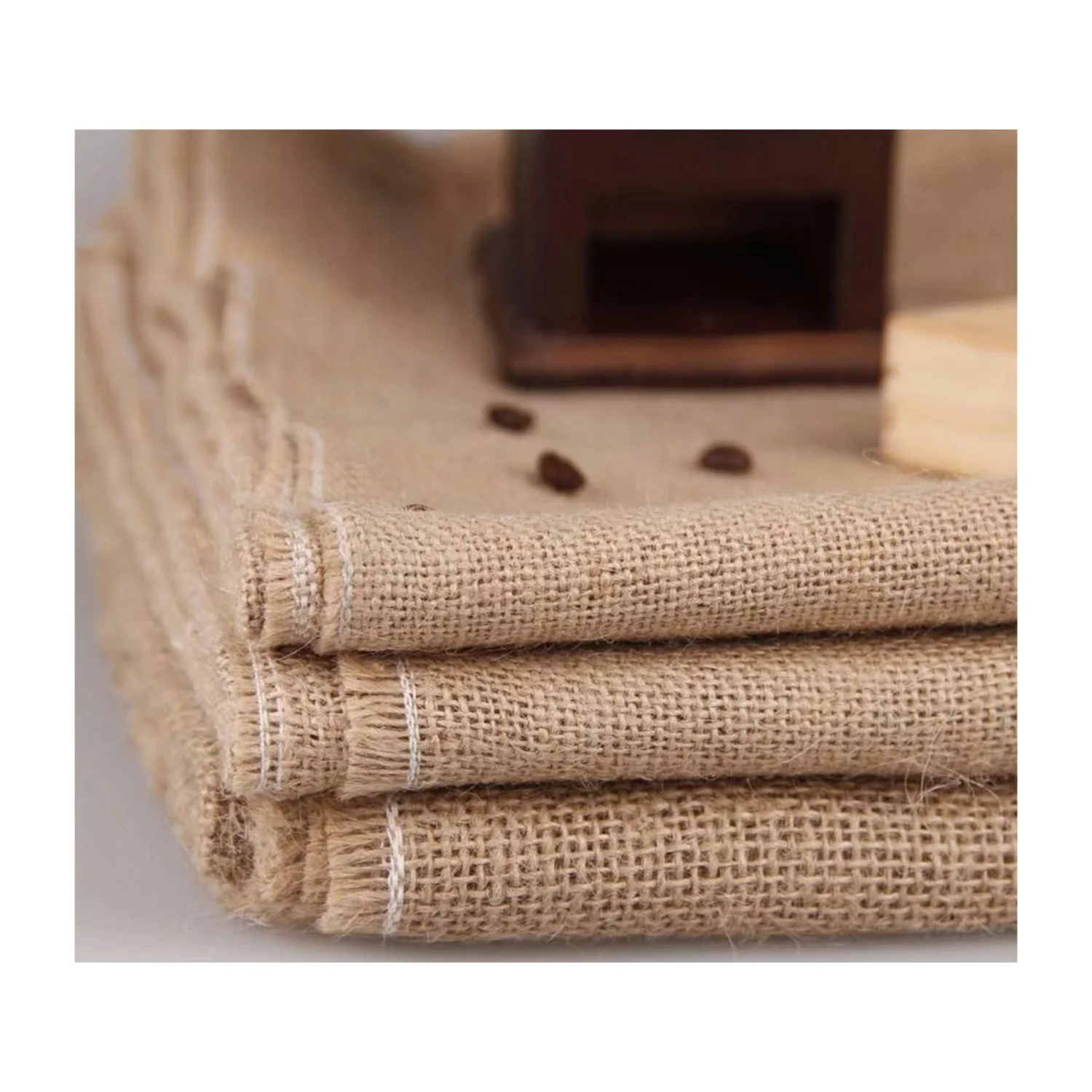 Reproducible Heatproof Hemp Cloth Gunny Textile Fabric Natural Burlap Manufacture Jute Fabric