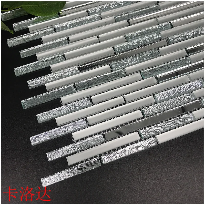 Custom wholesale strip antique beveled mirror glass tiles