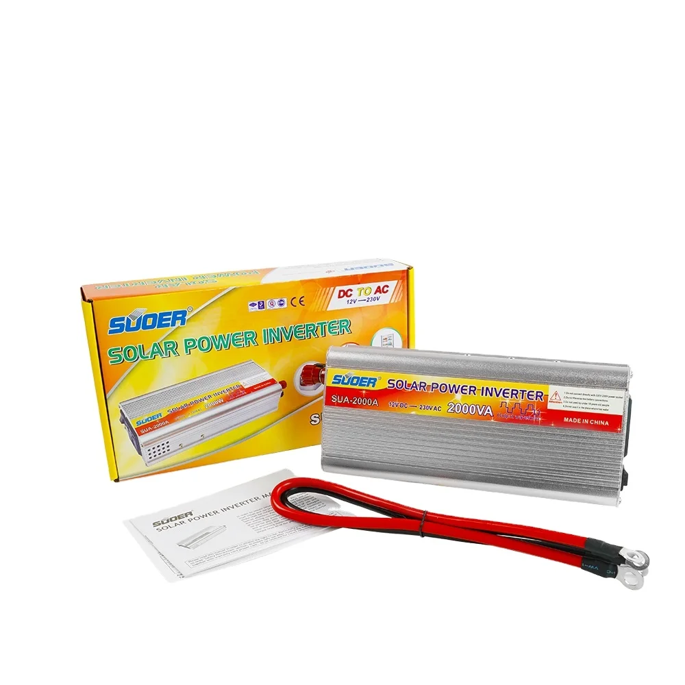 Suoer SUA-2000A 12 В солнечный инвертор мощность 2000 Вт