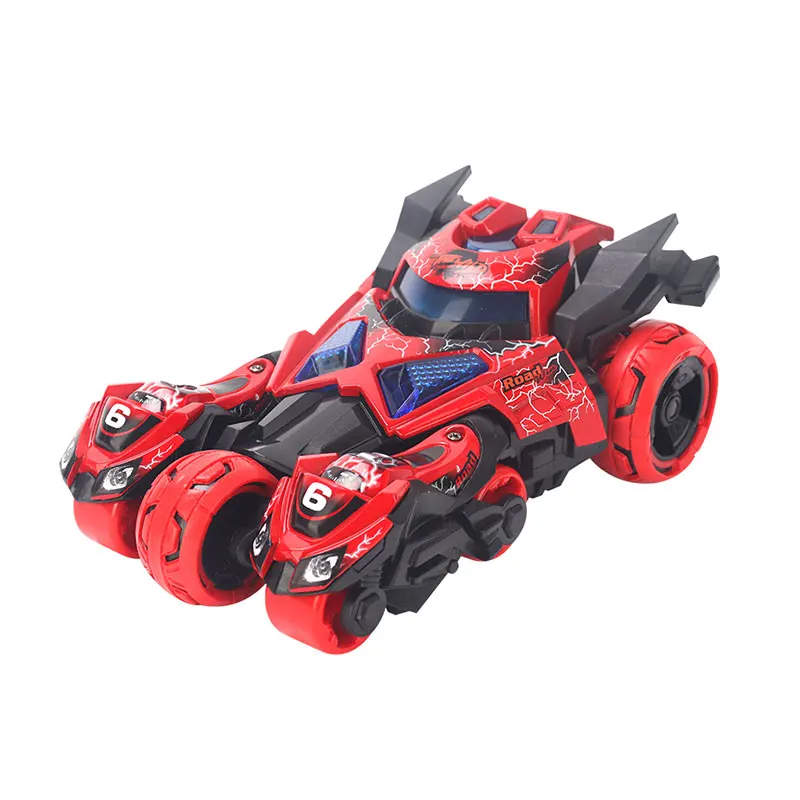 Factory best-selling alloy rebound ejection 3-in-1 tank die-casting car with sound and light music motorcycle toy