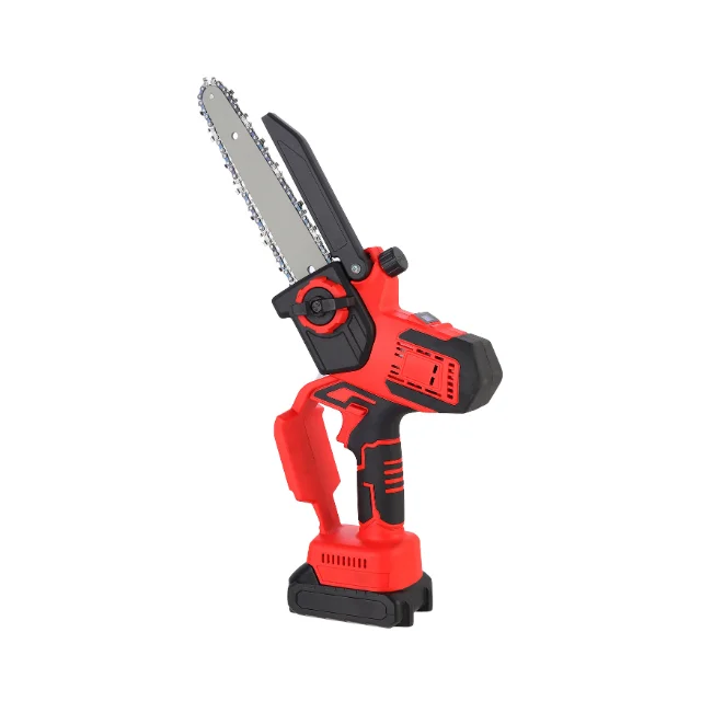 Factory Direct Portable 8-Inch brushed Cordless Chainsaw 2000mAh Battery Electric Pruning Saw for DIY for Tree Branch Pruning