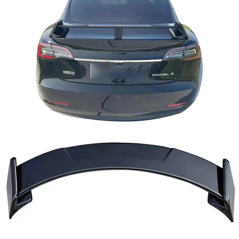 Hot sale car accessories For Tesla Model 3 Rear wing 20 series upgraded spoiler, rear wing