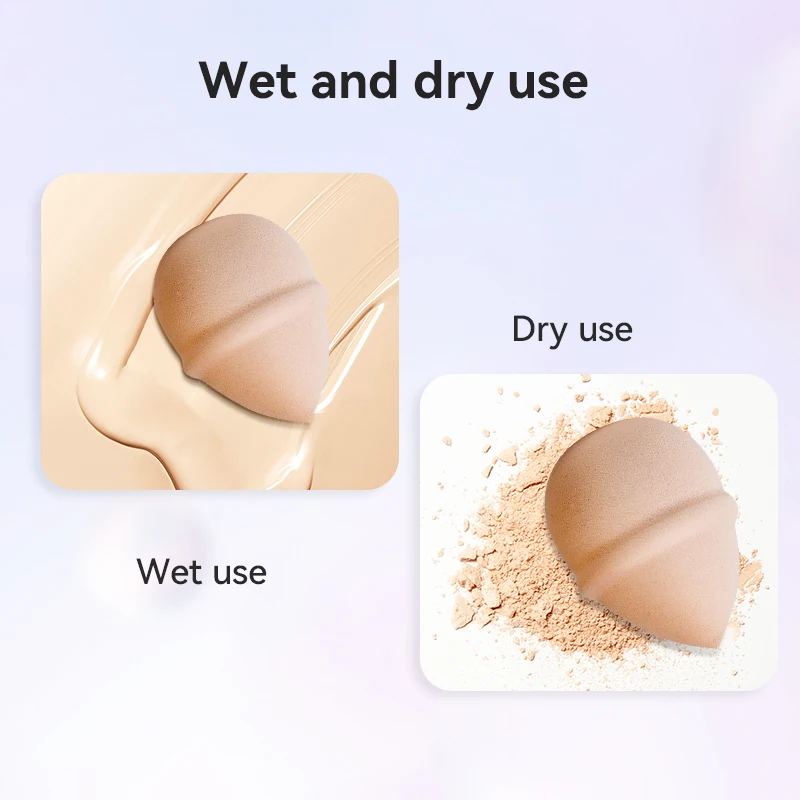 Premium Quality Soft Women Beauty Cosmetic Latex Free Makeup Sponge Custom Powder Puff For Foundation Powder Liquid