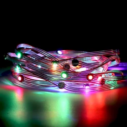 addressable 5v sk6812  rgbw 50leds  led fairy string lights 1m flash mini string lights