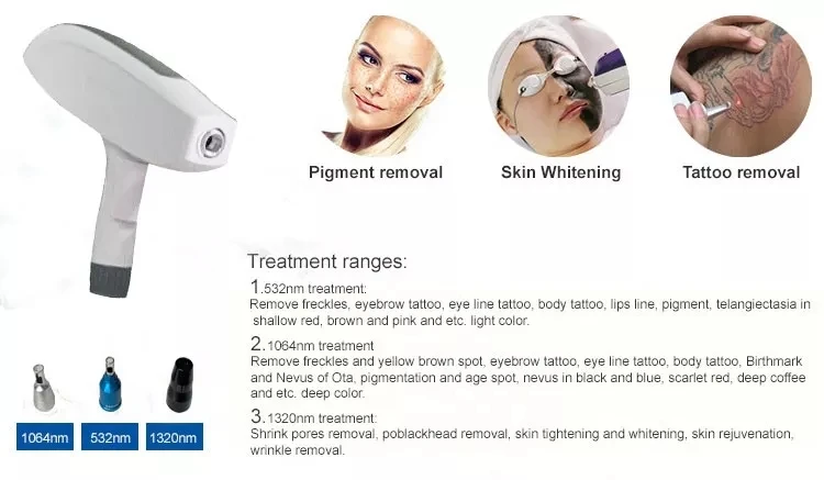 Laser picosecond q switched nd yag opt rf pico laser cleaning 4 in 1 multifunctional beauty machine