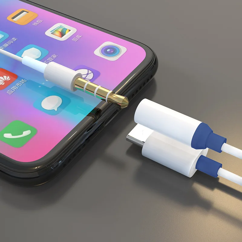 Support music calling and wire control digital audio adapter 0.1m AUX cable USB C to 3.5mm earphone Adapter