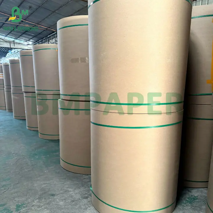 Jumbo Roll 1200mm 300g Kraft Chipboard For Making Shrink Film Paper Core