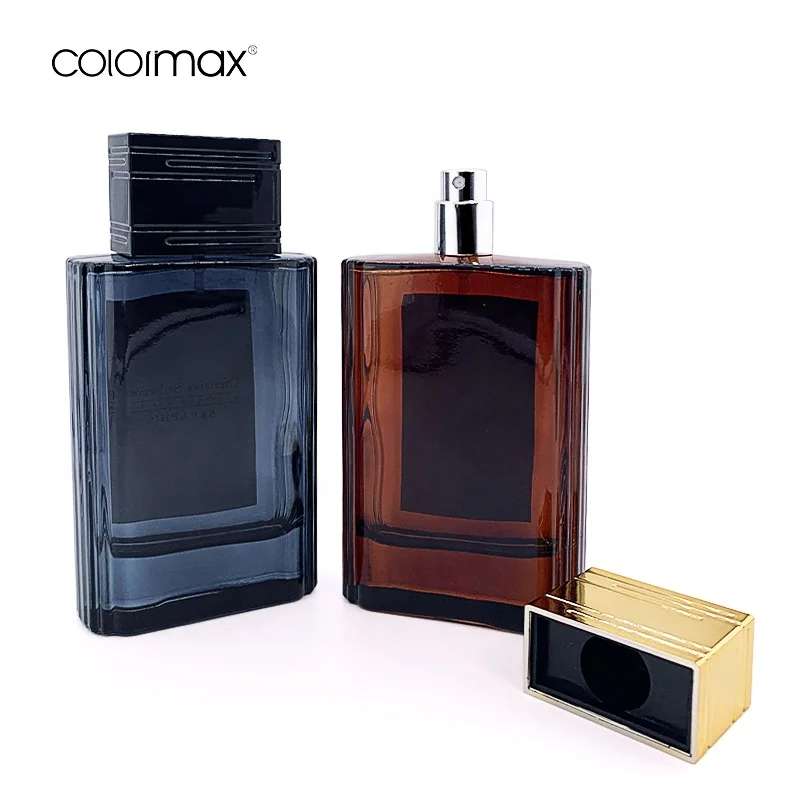 2022 colormax Parfum 100 Ml Perfume Designer Bottles Dark French Square Glass Perfume Bottles