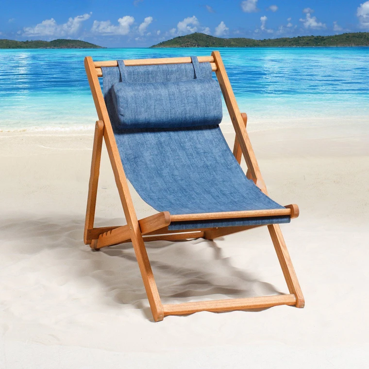  Custom Design Clearance Sale Solid Wood Furniture Sofas Sea Chairs Beach Leisure Sun Lounger With