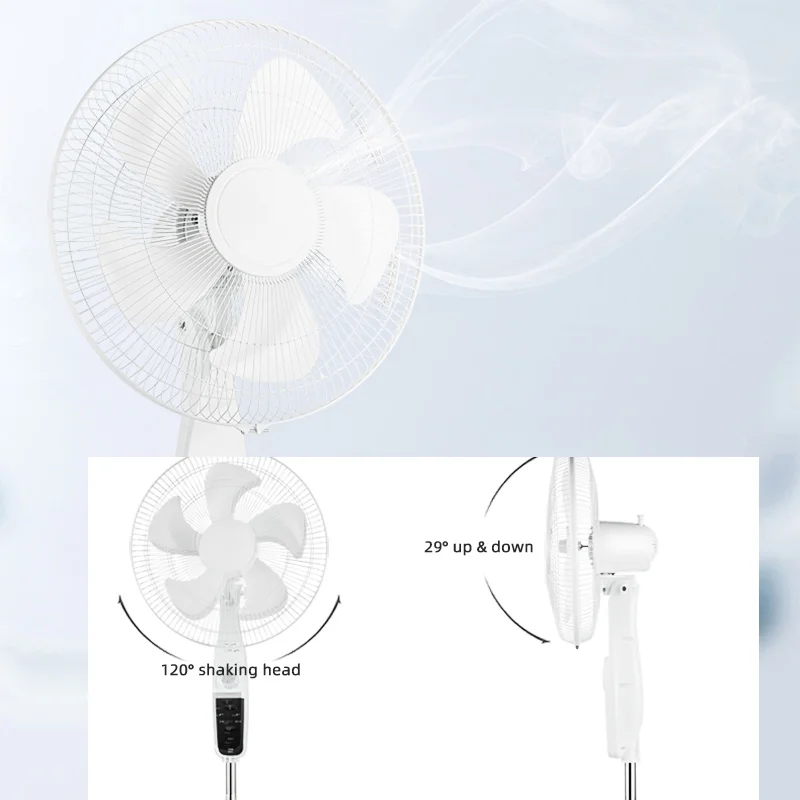 High Quality Five-leaf Bionic Fan Blade Three-wind Speed 16 Inch solar attic fan