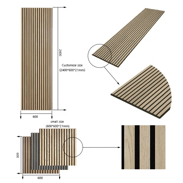 Hot selling widely used in home office hotel sound proof salt wood wall acoustic panels