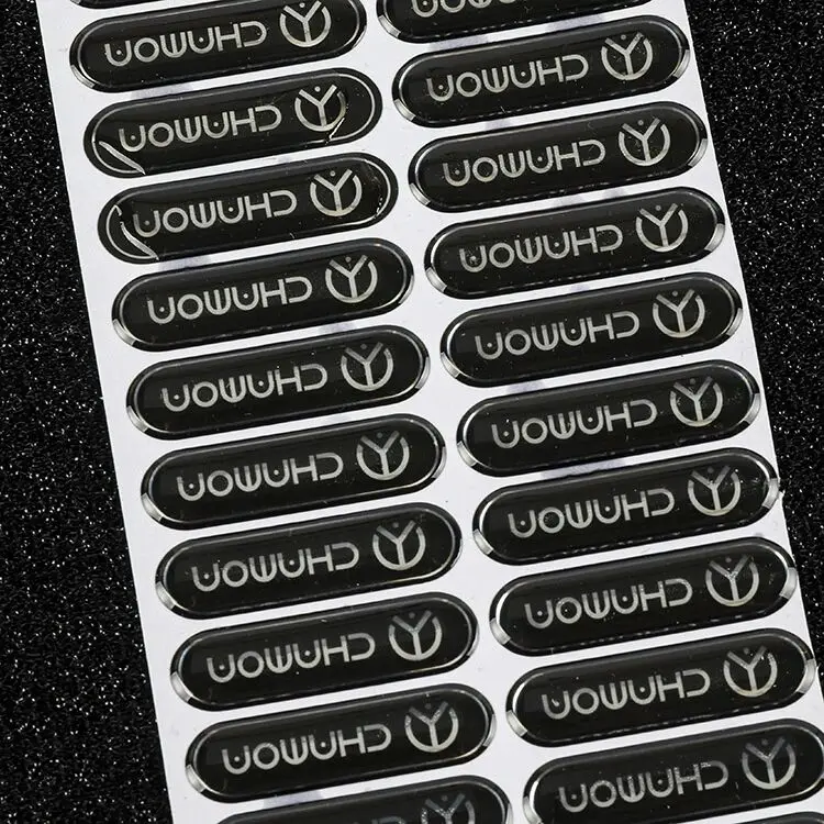 Custom Two Parts Fridge Magnet Qr Code Soft 1 Inch Round Dome Badge Reels 3D Logo Epoxy Sticker