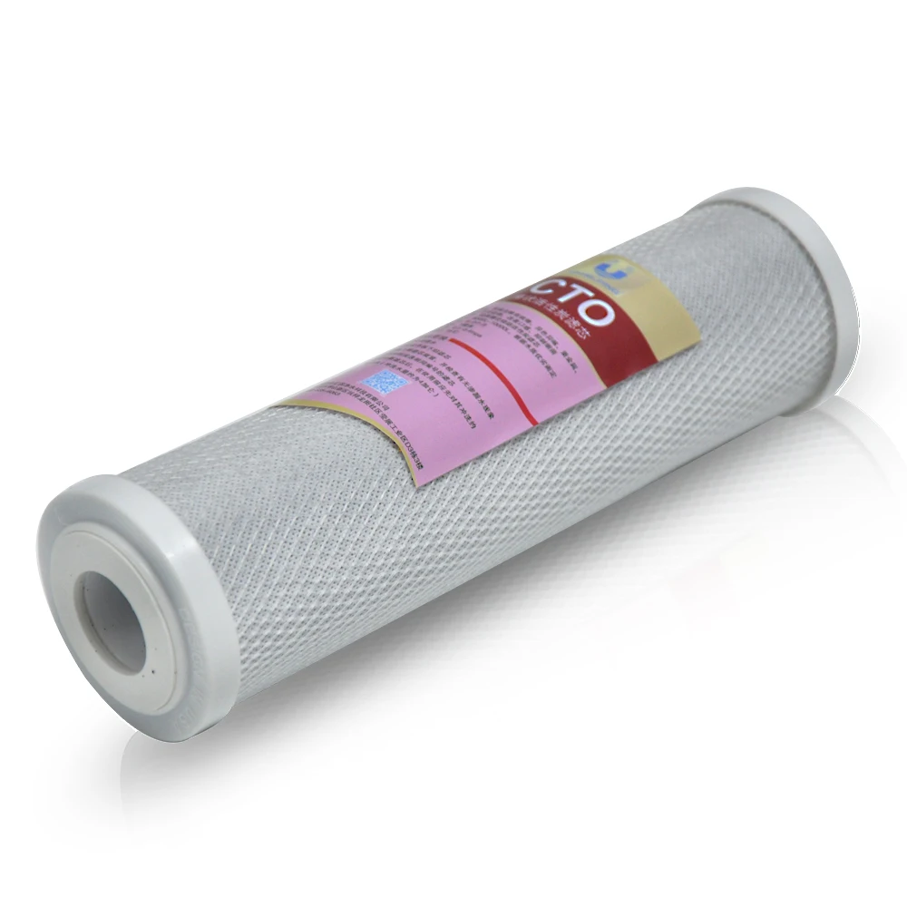 10 inch cto carbon block cartridge activated carbon cto filter