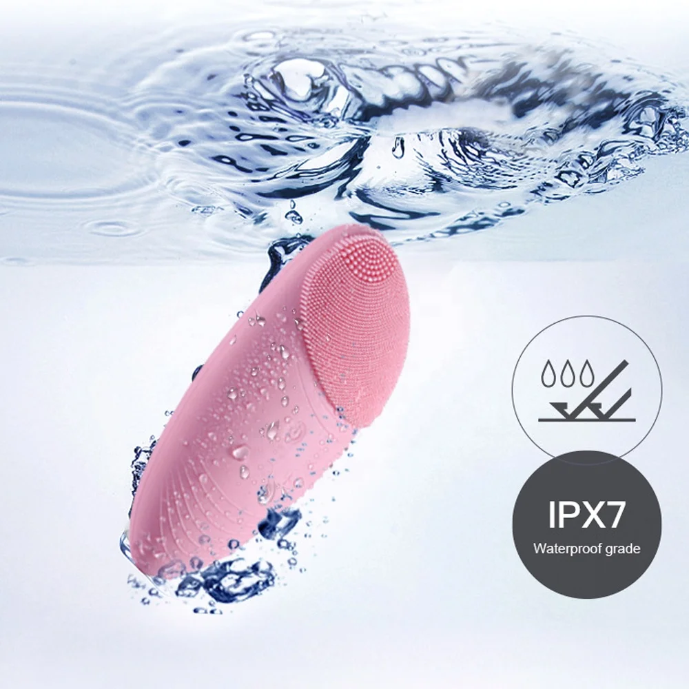 Глубокое очищение силиконовые звуковые щетки для лица глубокое отшелушивающее удаление черных точек электрическая Водонепроницаемая щетка