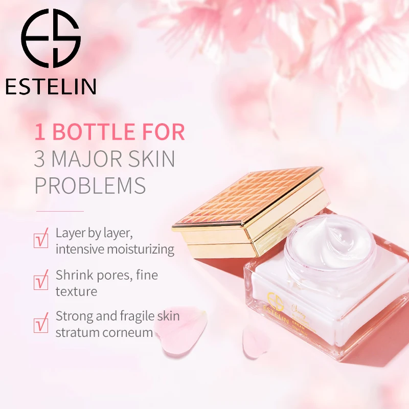 ESTELIN Skin Care Cherry Blossoms Micro-Nutritive Regeneration Cream 50g Moisturizing nourishing Smoothing Facial Cream