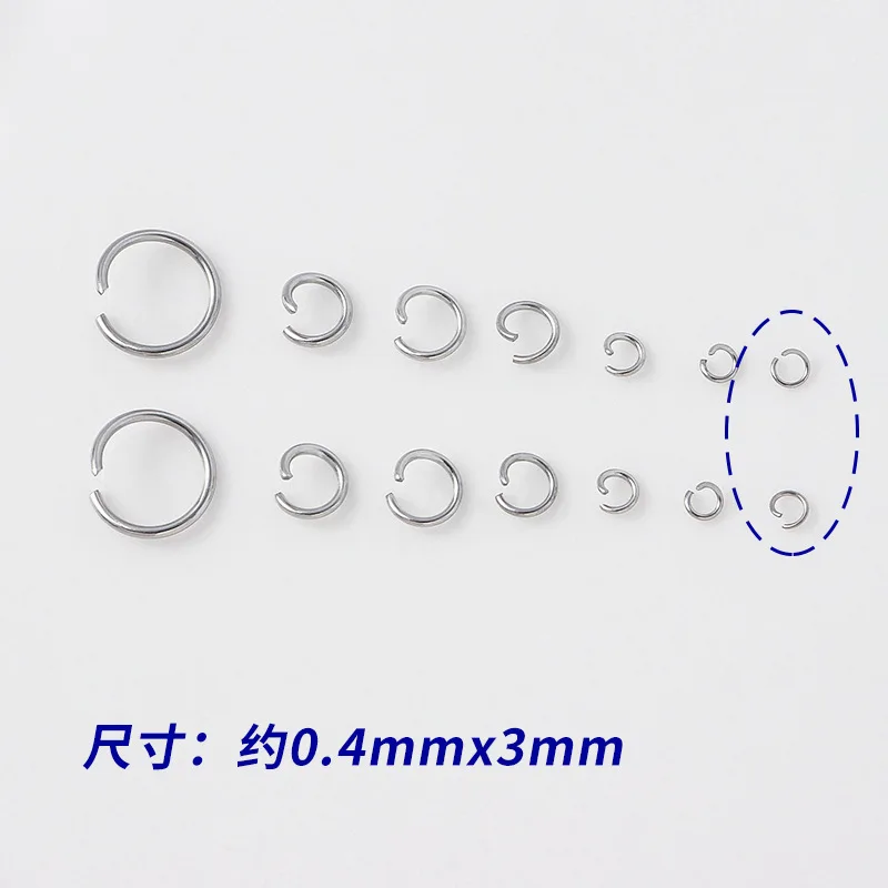 DIY Jewelry Stainless Steel Accessory  Lobster Clasps Jump Rings  Ball Head Thick Jewelry Making Finding Kits