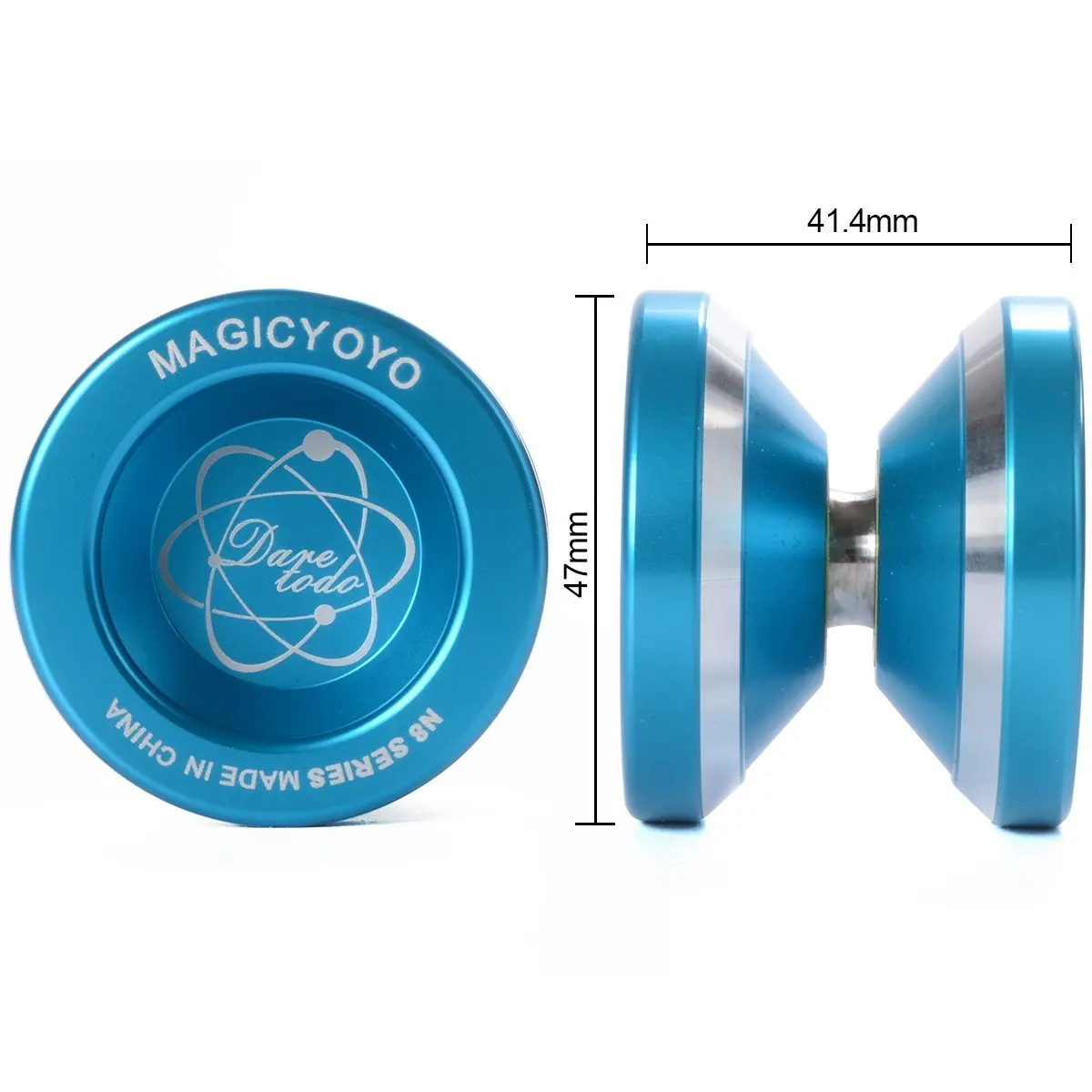 MAGICYOYO N8 Professional Unresponsive Yoyo, Aluminum Metal Undersized Yo-yo for Kids  as a Gift HH