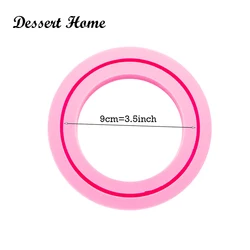 DY0160 3.1/3.54/3.9/4.7 inch bracelet keychain molds for keychains DIY epoxy model resin mold wristband silicone rubber