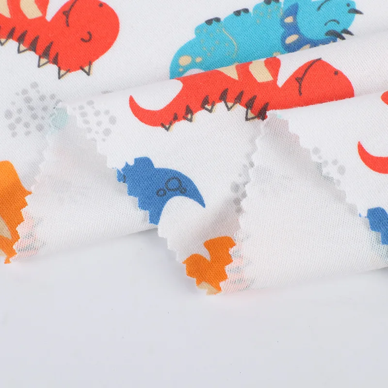 Breathable Stretch Cotton Fabric  Digital Print Customize Your DIY 95 cotton 5 spandex fabric For Kids
