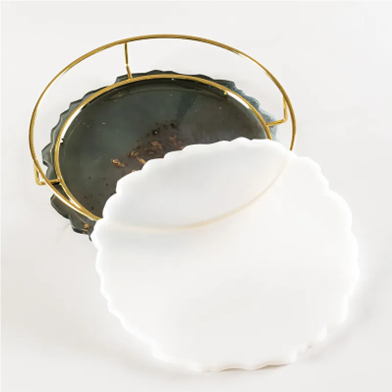 DIY Low Cost HANDMADE Epoxy Resin Fruit Plate Tea Plate Crystal Coaster Silicone Mold glue dropping mold