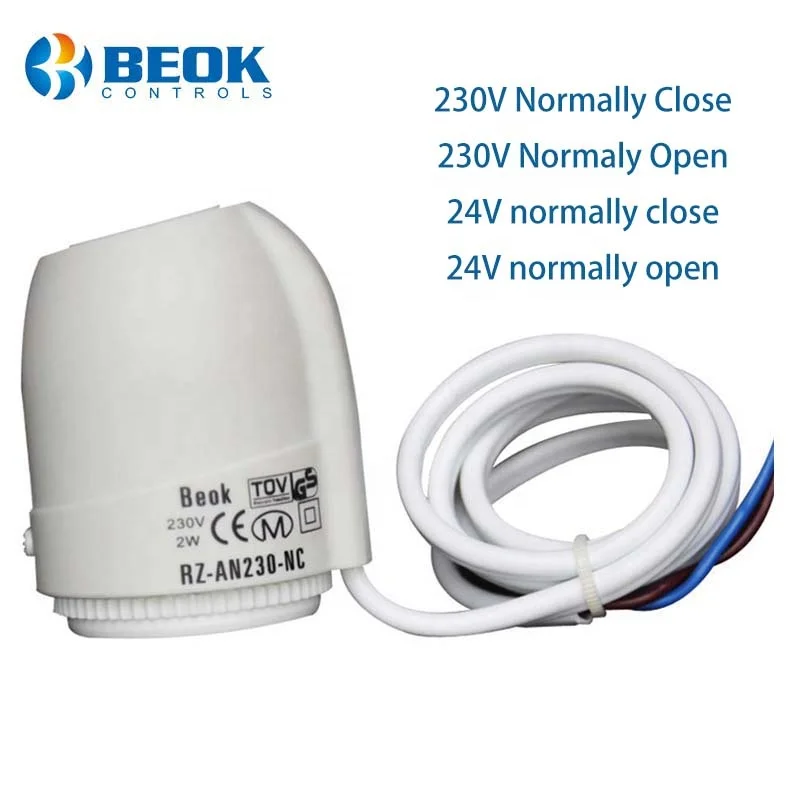 Термостатический радиаторный клапан с Wi-Fi 230 В Напольное отопление электрические насадки для акуаторов