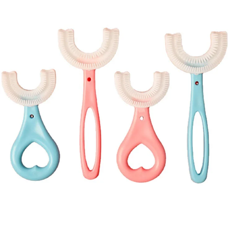 U - type toothbrush for children with oral cleaning toothbrush for children