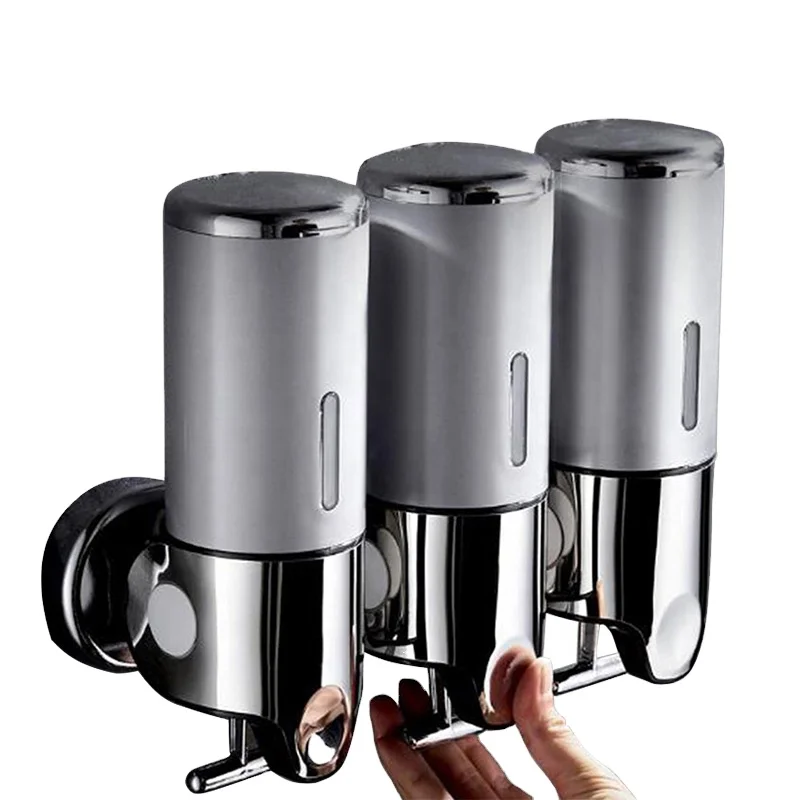 Factory Wholesale Triple 500ML Soap Dispenser Bathroom Soap Dispenser  Wallmount Soap Dispensers