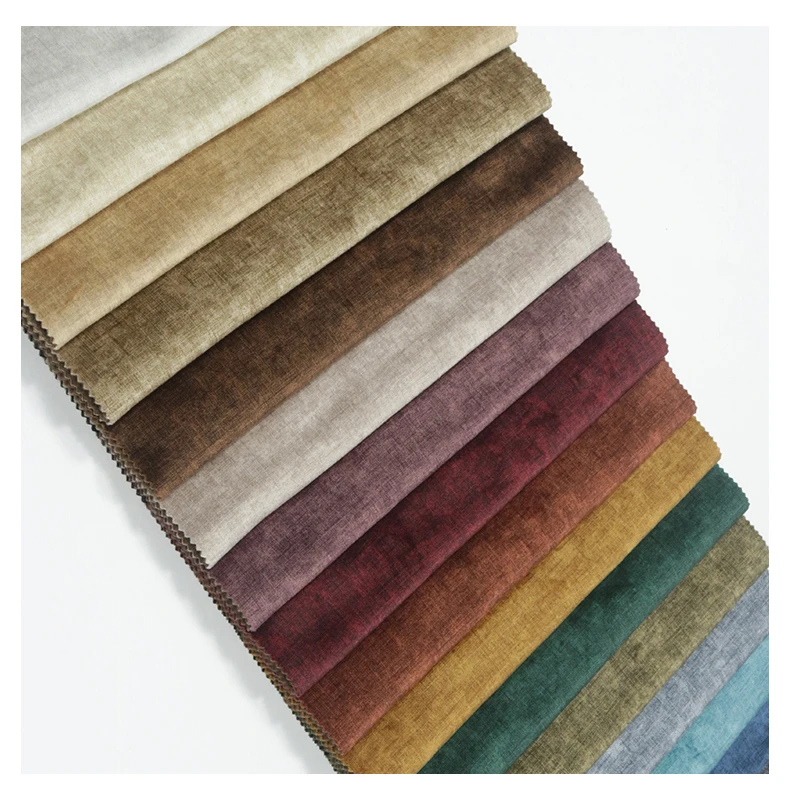 Water proof 100%polyster golden velvet sofa fabric for furniture textile