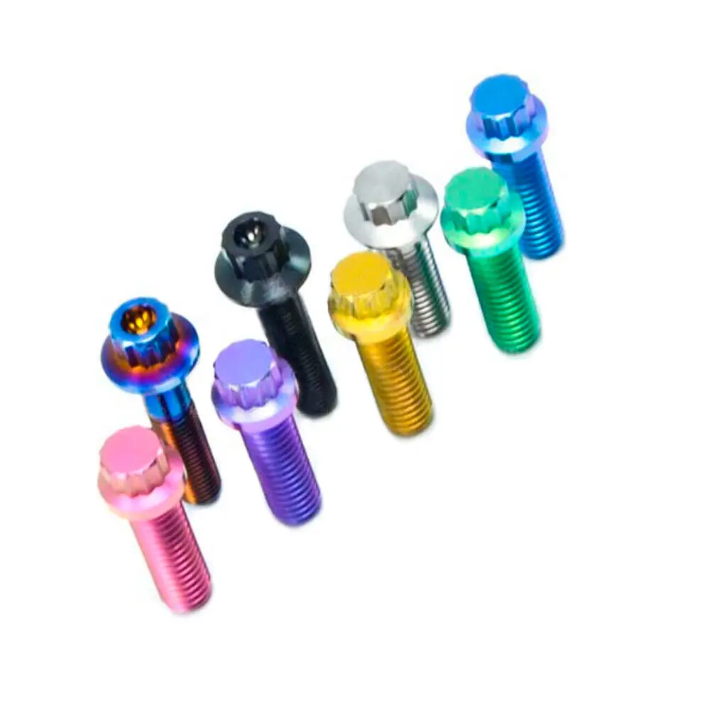 BRT Factory Price M7x32mm M8x25mm GRADE 5 Titanium Split Rim Bolt screws for BBS RS Wheel