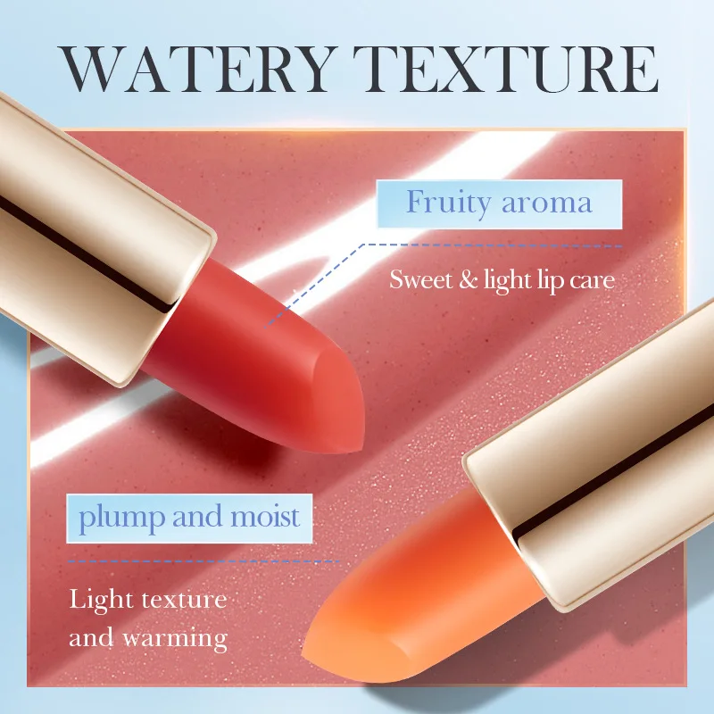 SADOER Fruity Hydrate Moisturizing Lips Brighten Long Lasting Plump Anti-dryness Blue Magic Color Change Lipstick