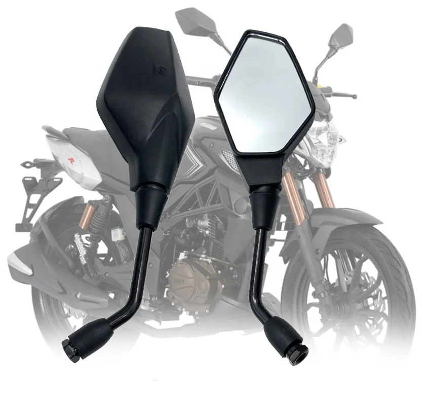 REALZION Motorcycle Accessories Wholesale 10MM ABS Plastic Rear View Side Rearview Mirror For Universal
