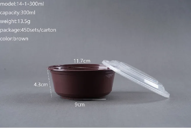 8oz 12oz 16oz 24oz 32oz Disposable Leakproof Round Plastic Microwavable Food Storage Soup Deli Container