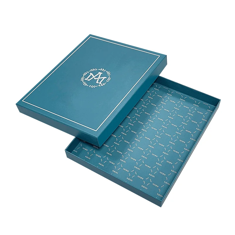 Custom Luxury Rigid Two Piece Apparel Gift Box Clothes Shirt Packaging Lid and Base Box For Dress Scarf Packing