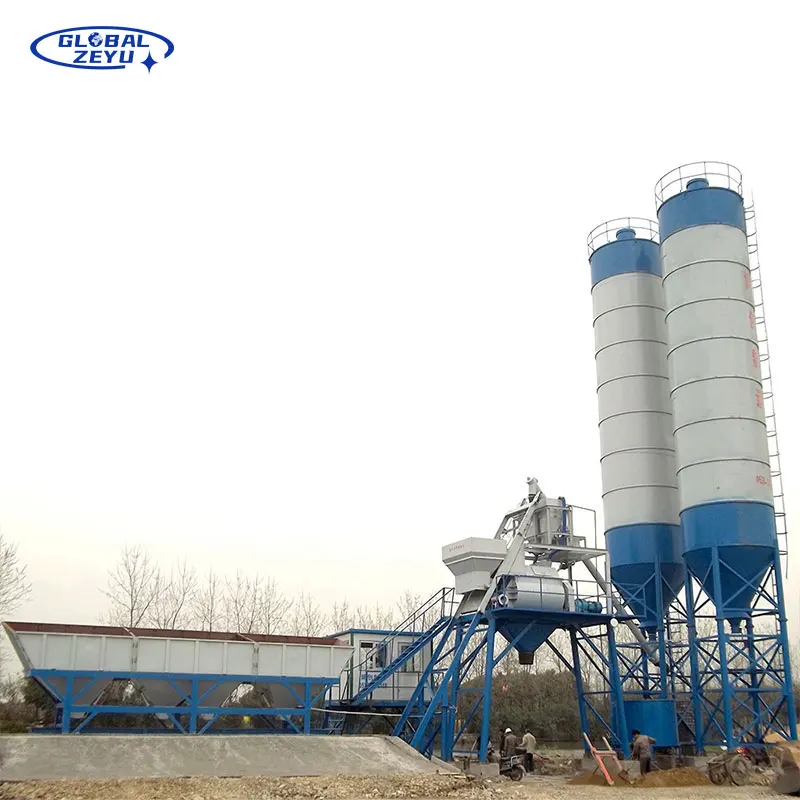 Factory Manufacture Mini Concrete Mixer Plant HZS25 to HZS120 25M3/h 35M3/h 50M3/H 60M3/h 75M3/h 90M3/H 120M3/H Concrete Plant