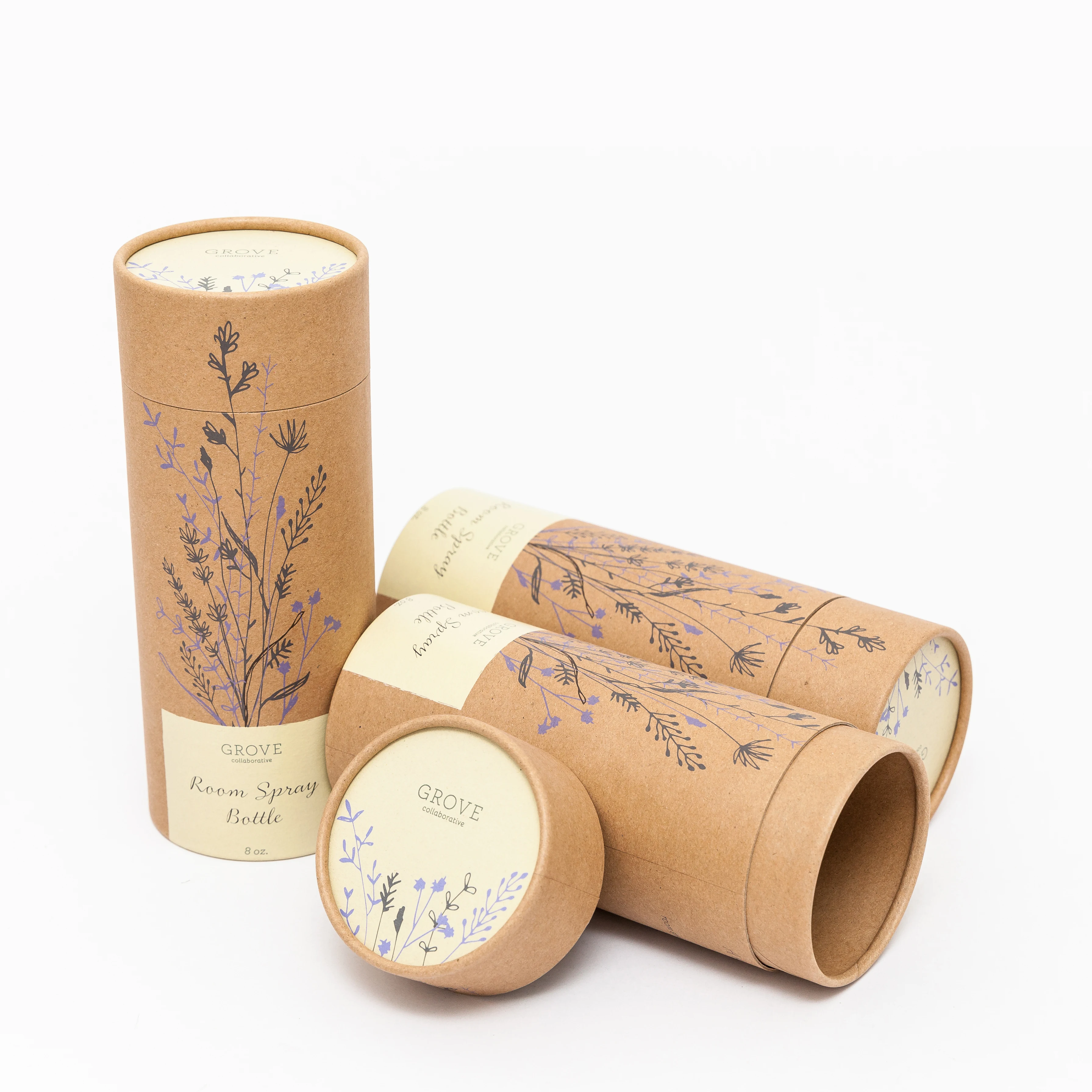 Manufactory Wholesale food grade recycled kraft paper tube tea packaging paper tube