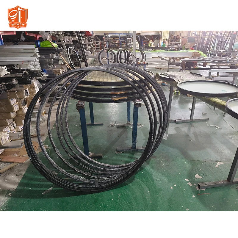 Customizable aluminum framed round glass skylight