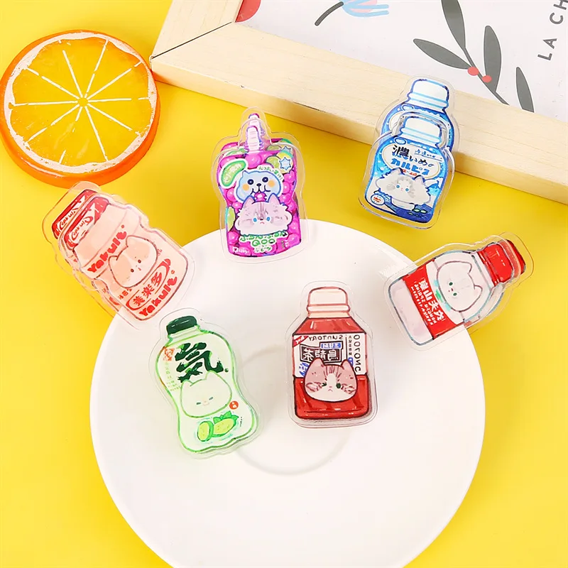 Acrylic PP clip popular custom double sides different designs logo holographic anime cute paper clip acrylic PP paper clips