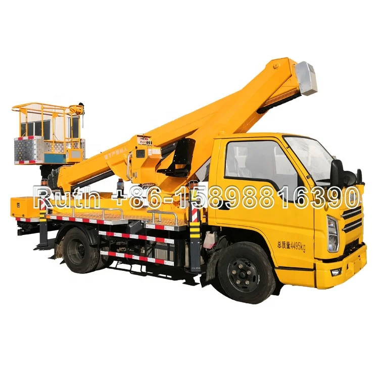 China High-altitude Operation Trucks factory JIUHE bucket trucks 21m 23m 25m 29m 38m 45m basket lifts