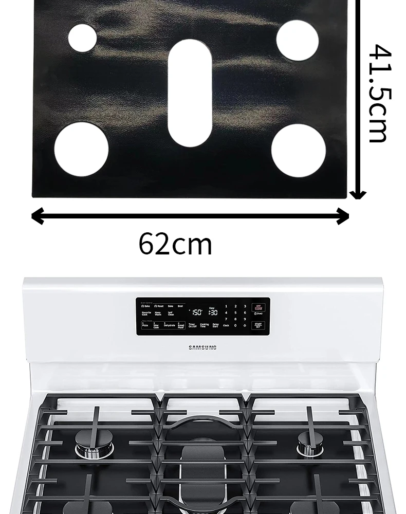 Stove Burner Covers Gas Range Protectors Fiberglass Liner Clean Mat