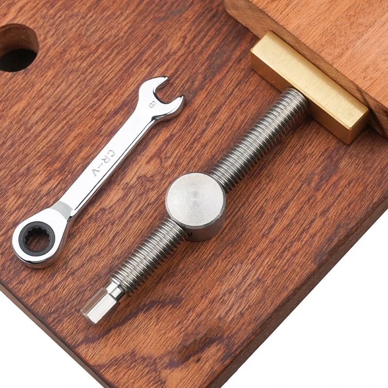 Woodworking Desktop Clip Brass Fast Fixed Clip Quick Fixture Clamping Tool Kit for 19/20MM Hole Joinery Woodworking Benches Tool