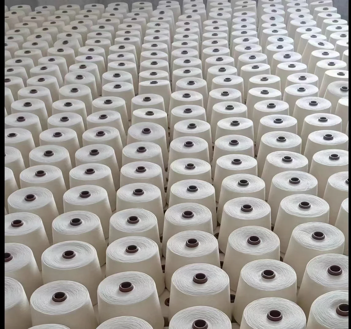 JECATEX NM36 100% ORGANIC SEMI-BLEACHED LINEN YARN LONG FIBER FRENCH LINEN, WHOLESALE  GOTS CERTIFIED,SUSTANIBLE